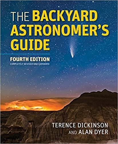 The Backyard Astronomer’s Guide cover, a comet over badlands