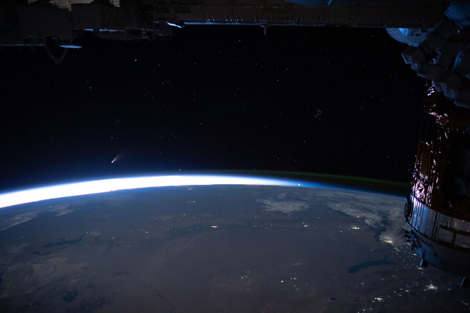 Comet NEOWISE over the horizon — the kind of sight that hooks a young stargazer