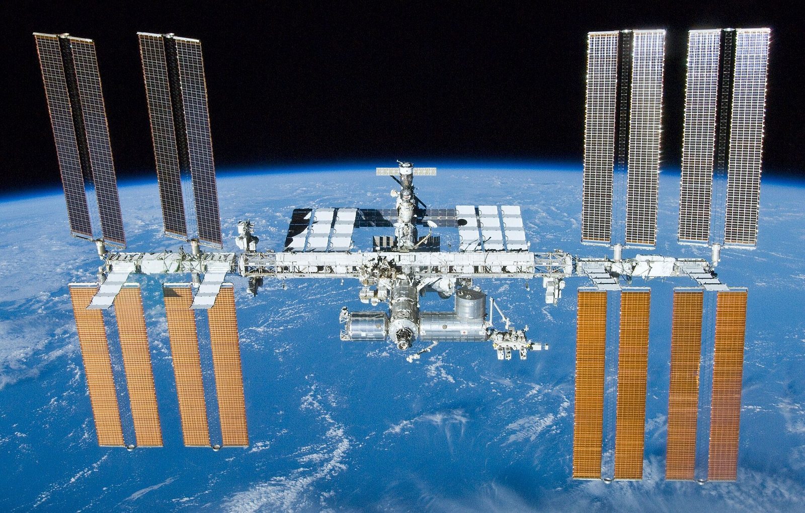 The International Space Station in orbit — currently the only place you can book an overnight stay in space