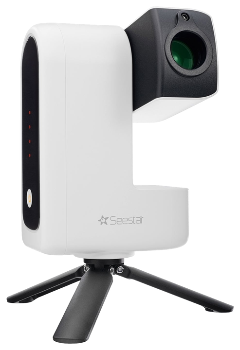 ZWO Seestar S30 all-in-one smart telescope on its tripod