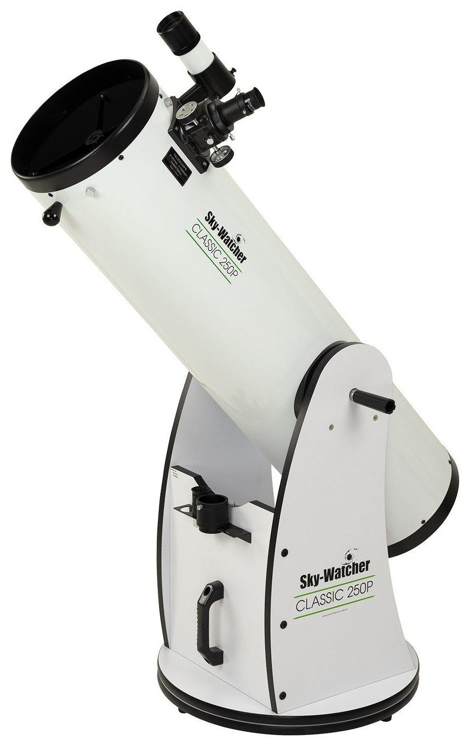 Sky-Watcher Classic 250P ten-inch Dobsonian telescope on its rocker base