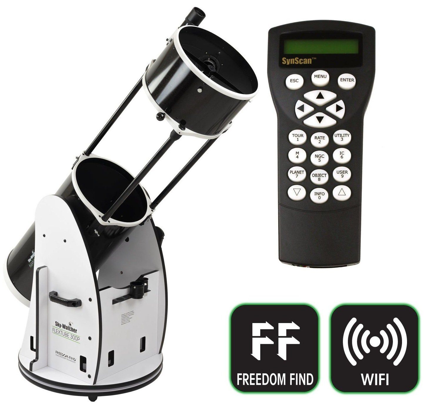 Sky-Watcher Flextube 300P SynScan GoTo collapsible Dobsonian telescope