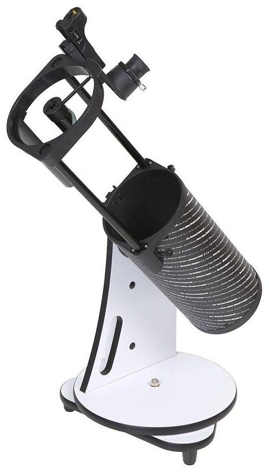 Sky-Watcher Heritage 130 tabletop Dobsonian telescope, left front view
